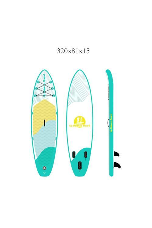 Cosfer Up Balance Board Şişme Sup Board/Stand Up Paddle Board 320X81X15 Cm Yeşil