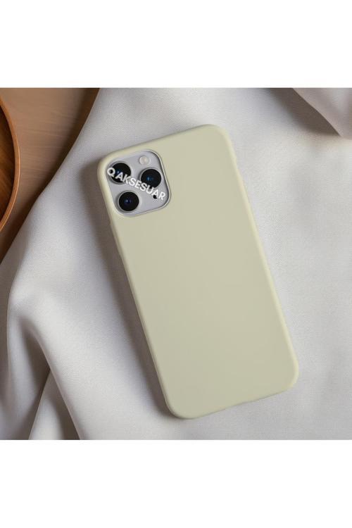 İphone 14 Uyumlu Içi Kadife Lansman Silikon Kılıf Yumuşak Doku Hissi Kapak