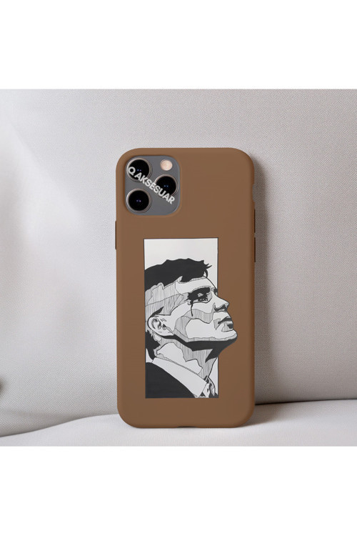 İphone 14 Pro Max Uyumlu İçi Kadife Peaky Blinders Thomas Shelby Desenli Tasarım Telefon Kılıfı