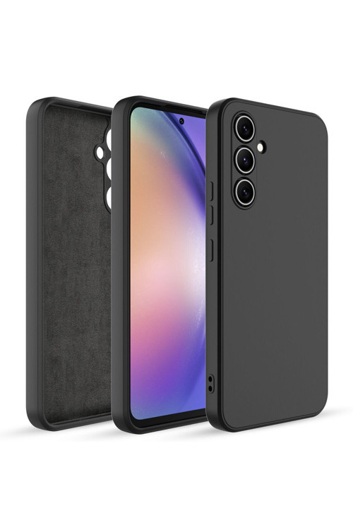 Samsung Galaxy M34 5G Kılıf Kadife Lansman Soft Yumuşak Liquid Silikon Kamera Korumalı Kapak
