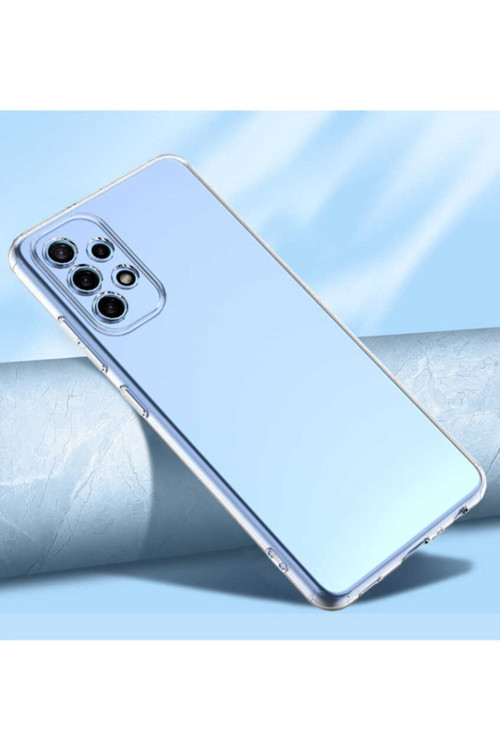 Samsung Galaxy A52 Uyumlu Kılıf Kamera Korumalı Yumuşak Şeffaf Ince Süper Silikon