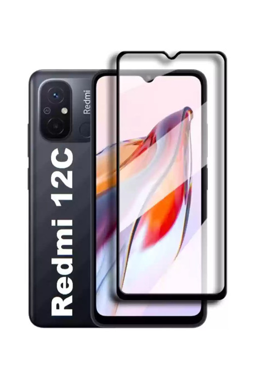 Redmi 12C Ekran Koruyucu 9D (Full Cover)