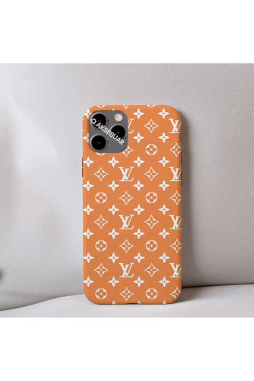 İphone 11 Uyumlu İçi Kadife Lv Desenli Tasarım Telefon Kılıfı