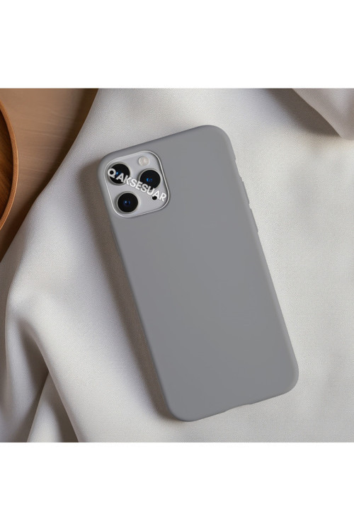 İphone 12 Mini Uyumlu Içi Kadife Lansman Silikon Kılıf Yumuşak Doku Hissi Kapak