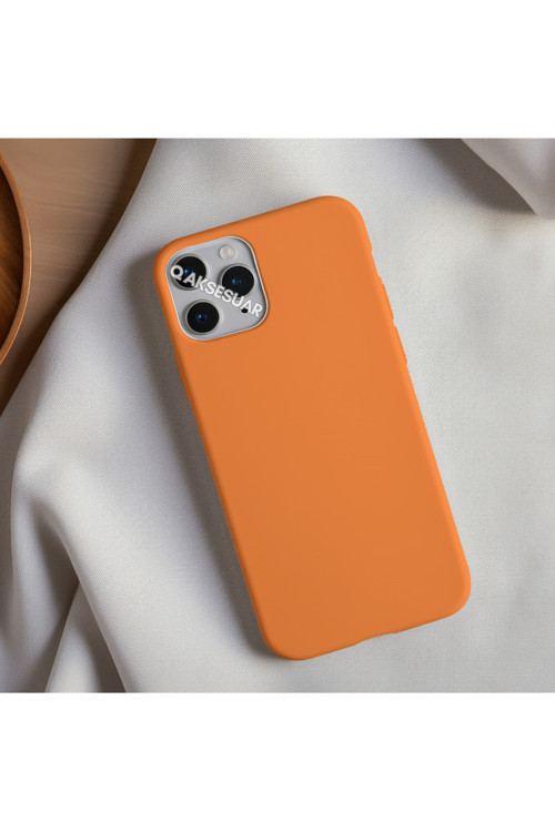 İphone 15 Pro Uyumlu Içi Kadife Lansman Silikon Kılıf Yumuşak Doku Hissi Kapak