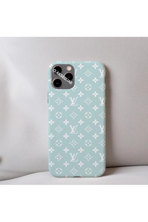 İphone 6 Uyumlu İçi Kadife Lv Desenli Tasarım Telefon Kılıfı