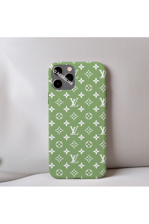 İphone 7 Plus Uyumlu İçi Kadife Lv Desenli Tasarım Telefon Kılıfı