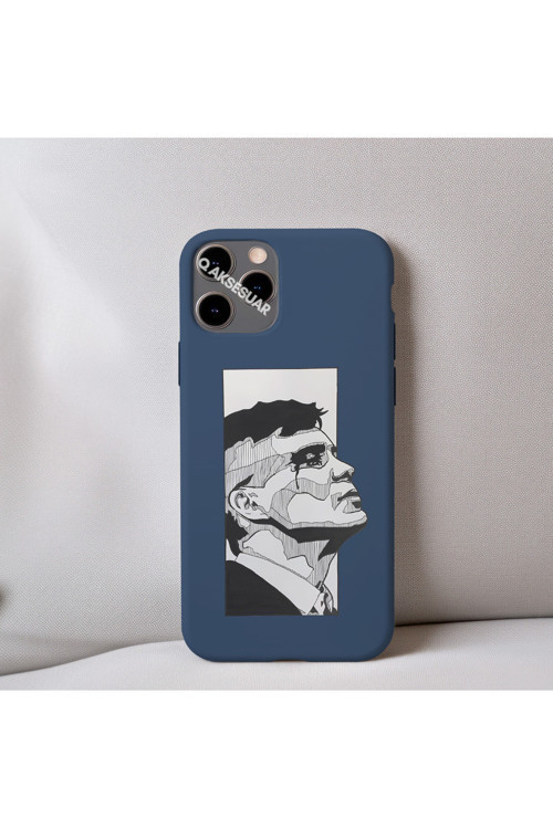 İphone 15 Pro Uyumlu İçi Kadife Peaky Blinders Thomas Shelby (Tommy) Desenli Tasarım Telefon Kılıfı