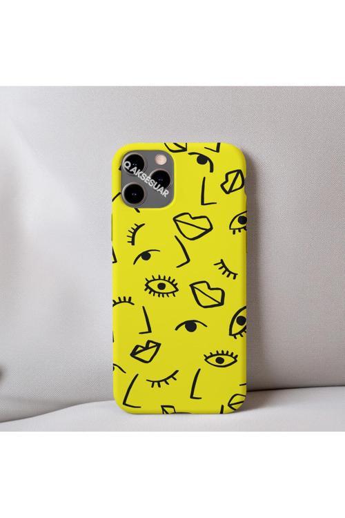 İphone Xs Uyumlu İçi Kadife Dudak Desenli Tasarım Telefon Kılıfı