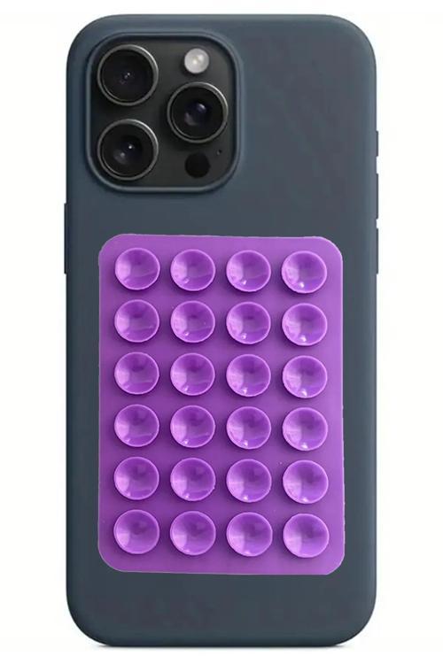 Silikon Vakumlu Telefon Tutucu, Cep Telefonu İçin Silikon Yapışkanlı, Kaymaz Vantuz Telefon Tutucu