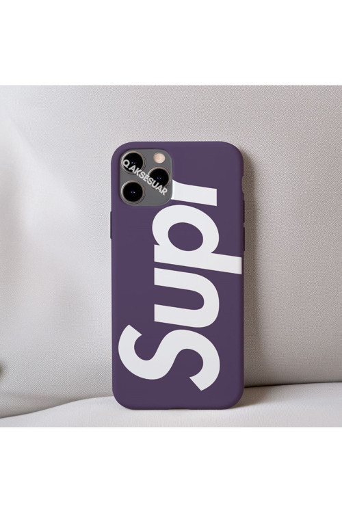 İphone 15 Uyumlu İçi Kadife Desenli Telefon Kılıfı