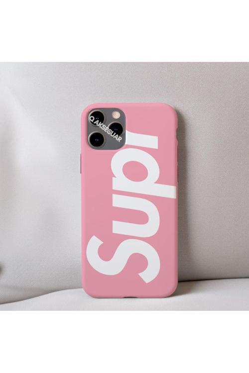 İphone 7 Plus Uyumlu İçi Kadife Desenli Telefon Kılıfı