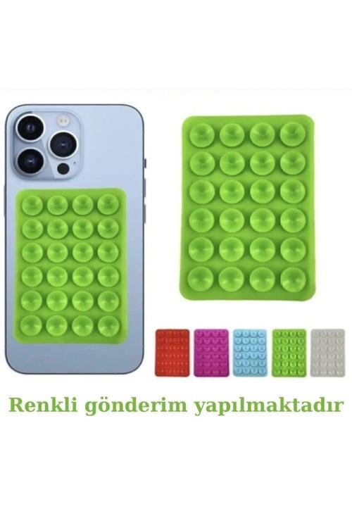 Vakumlu Telefon Tutucu - Karışık Renk
