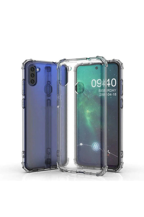Samsung Galaxy M11 Uyumlu Renksiz Silikon Şeffaf Telefon Kılıfı