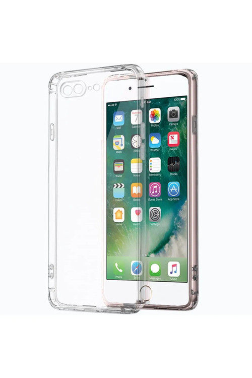 İphone 6S Plus Uyumlu Renksiz Silikon Şeffaf Telefon Kılıfı