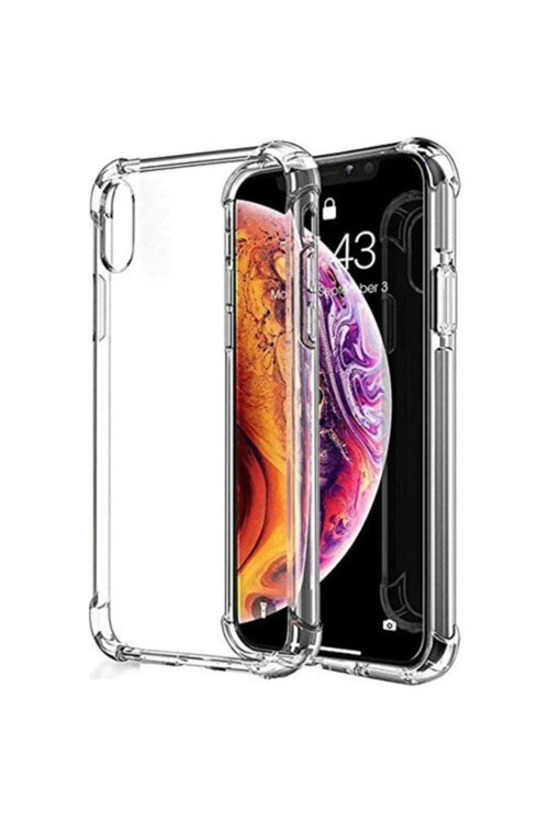 İphone Xs Uyumlu Renksiz Silikon Şeffaf Telefon Kılıfı