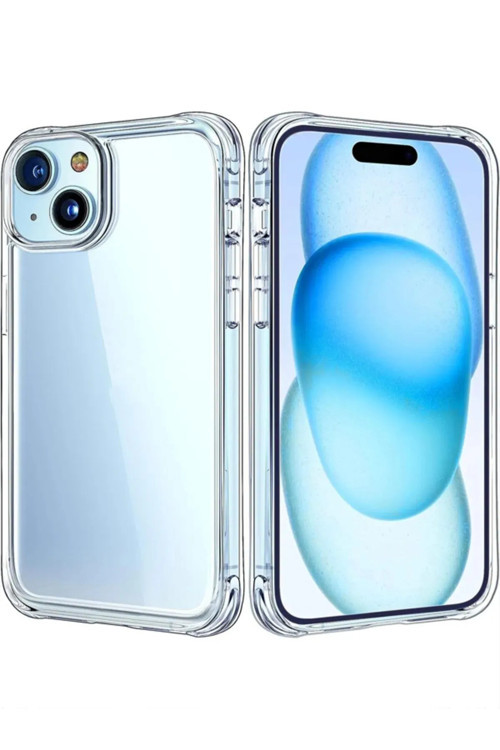 İphone 13 Uyumlu Silikon Renksiz Şeffaf Telefon Kılıfı