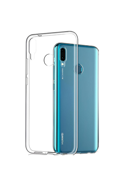 Huawei Y9 Prime 2019 Uyumlu Renksiz Silikon Şeffaf Telefon Kılıfı