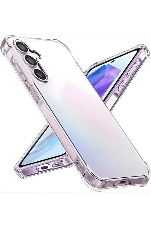 Samsung Galaxy A15 Uyumlu Renksiz Silikon Şeffaf Telefon Kılıfı