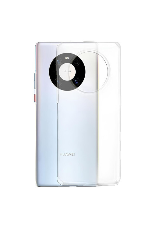 Huawei Mate 40 Pro Uyumlu Renksiz Silikon Şeffaf Telefon Kılıfı