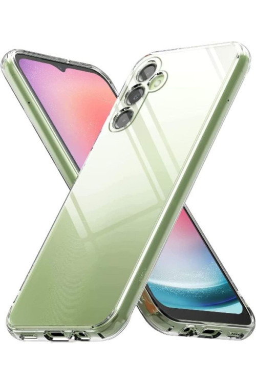 Samsung Galaxy A24 Kılıf Kamera Korumalı Renksiz Şeffaf Ince Esnek Süper Silikon Kapak