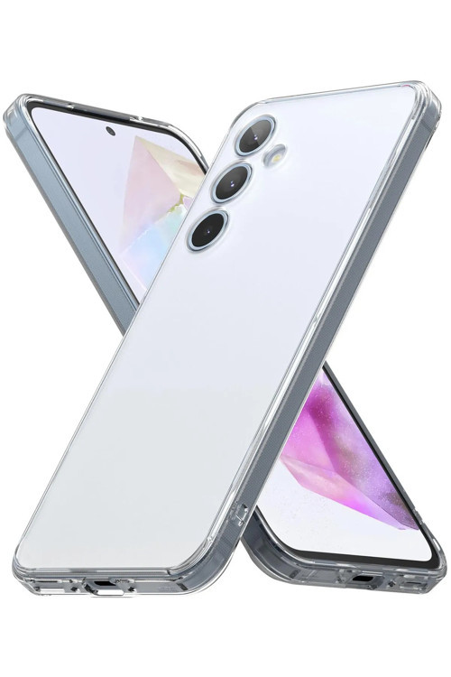 Samsung Galaxy A55 Uyumlu Renksiz Silikon Şeffaf Telefon Kılıfı