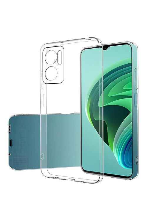 Xiaomi Redmi Note 11E Uyumlu Renksiz Silikon Şeffaf Telefon Kılıfı
