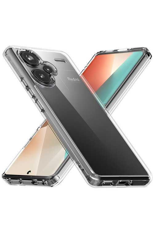 Xiaomi Redmi Note 13 Pro Plus 5G Uyumlu Renksiz Silikon Şeffaf Telefon Kılıfı
