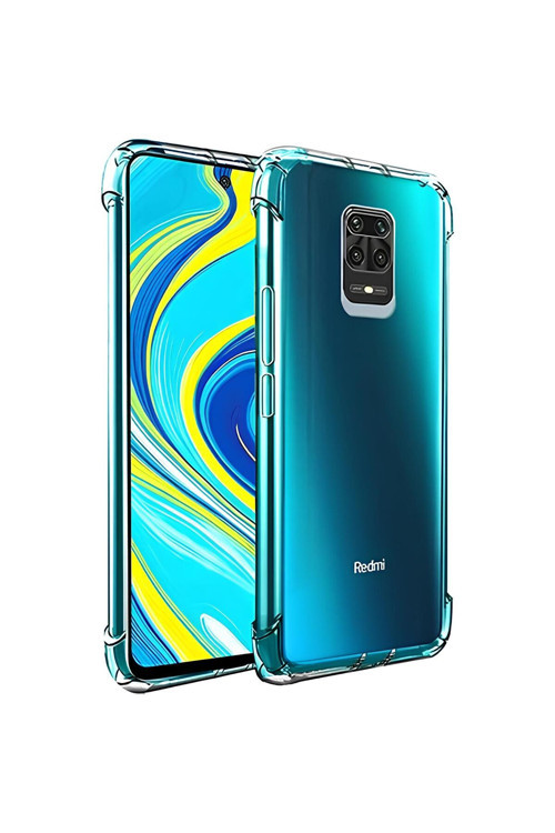 Xiaomi Redmi Note 9S Uyumlu Renksiz Silikon Şeffaf Telefon Kılıfı