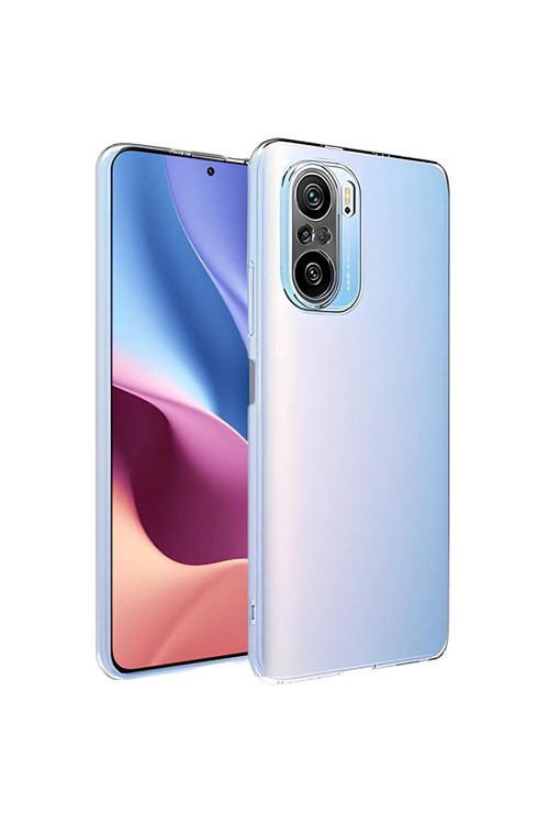 Poco F3 Uyumlu Renksiz Silikon Şeffaf Telefon Kılıfı