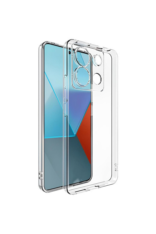 Poco X6 5G Uyumlu Renksiz Silikon Şeffaf Telefon Kılıfı