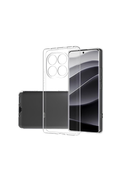 Poco X7 Uyumlu Renksiz Silikon Şeffaf Telefon Kılıfı