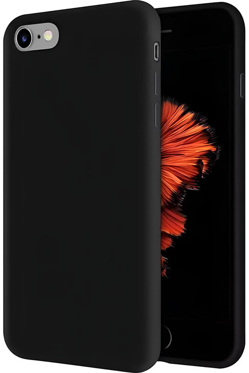 İphone 8 Uyumlu Silikon Lansman Telefon Kılıfı - Siyah