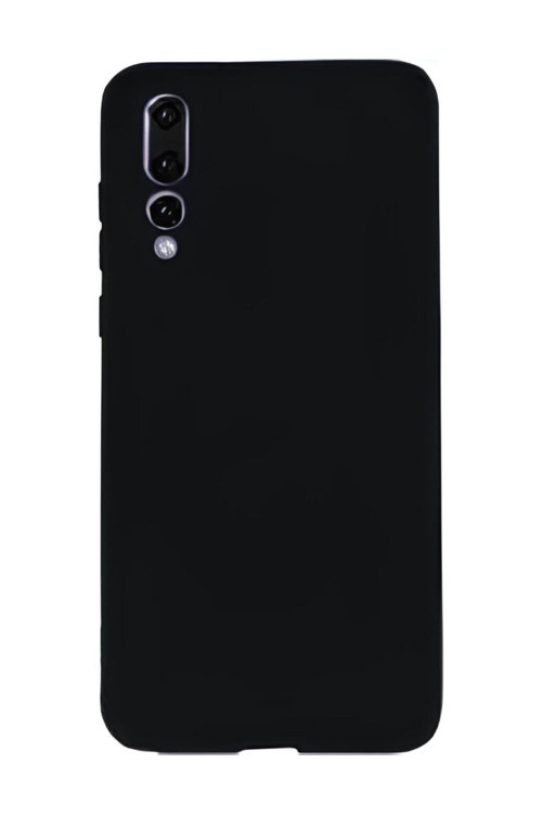 Huawei P20 Pro Uyumlu Silikon Lansman Telefon Kılıfı - Siyah