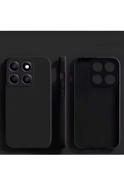 Poco X7 Uyumlu Silikon Lansman Telefon Kılıfı - Siyah