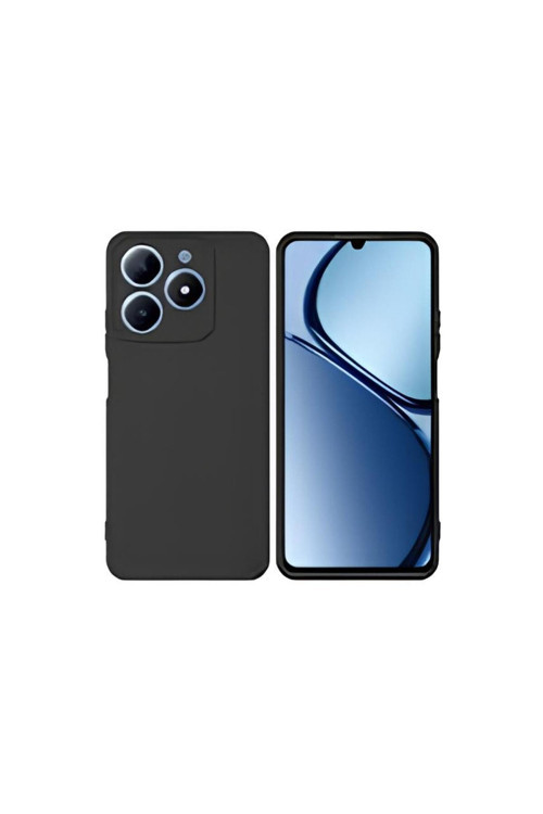 Realme C63 Uyumlu Silikon Lansman Telefon Kılıfı - Siyah