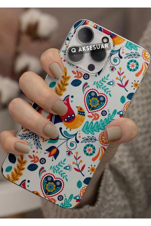 Xiaomi 13 Uyumlu Renkli Desenler Tasarımlı Şeffaf Telefon Kılıfı Kapak Case