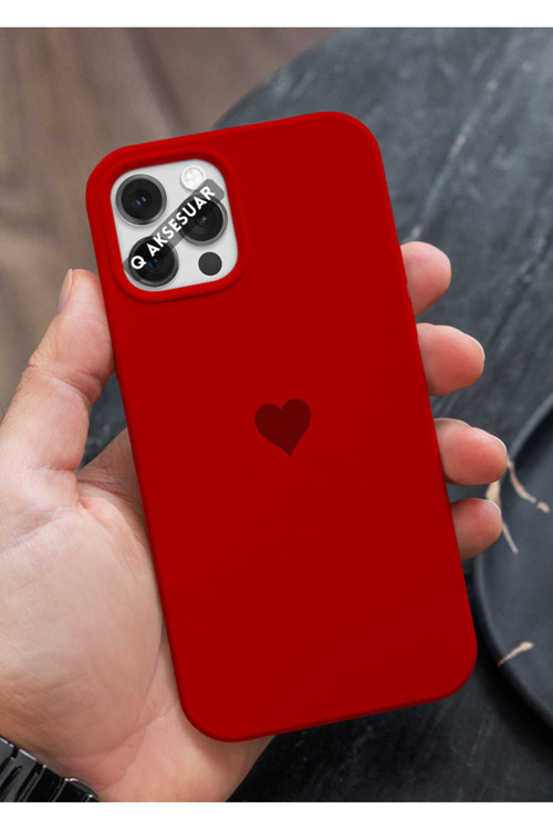 İphone Xr Uyumlu Mini Kalp Serisi Basic Premium Telefon Kılıfı