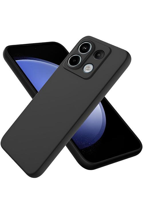 Poco X6 5G Uyumlu Silikon Lansman Telefon Kılıfı - Siyah