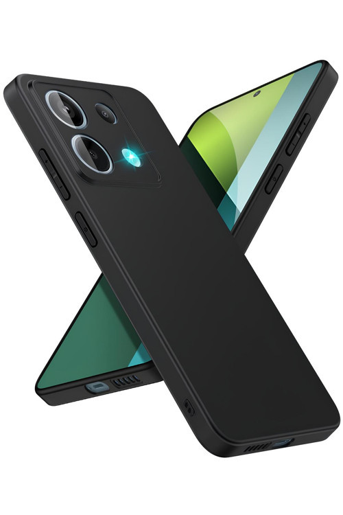 Xiaomi Redmi Note 13 Pro Uyumlu Silikon Lansman Telefon Kılıfı - Siyah
