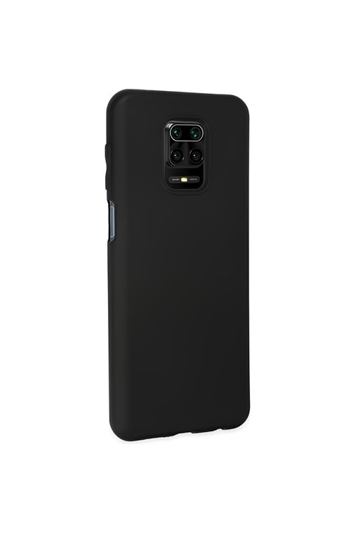 Xiaomi Redmi Note 9S Uyumlu Silikon Lansman Telefon Kılıfı - Siyah