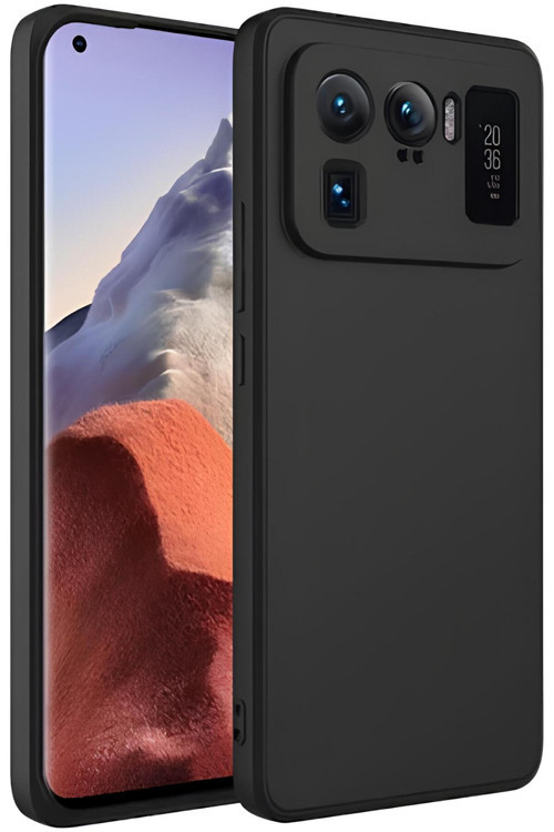 Xiaomi Mi 11 Ultra Uyumlu Silikon Lansman Telefon Kılıfı - Siyah
