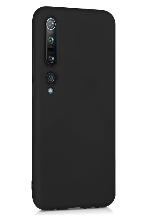Xiaomi Mi 10 Pro Uyumlu Silikon Lansman Telefon Kılıfı - Siyah