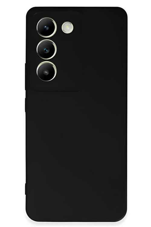 Vivo V30 Uyumlu Silikon Lansman Telefon Kılıfı - Siyah