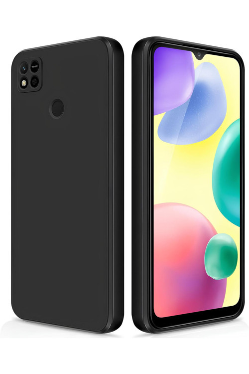 Xiaomi Redmi 10A Uyumlu Silikon Lansman Telefon Kılıfı - Siyah