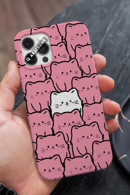 İphone 6S Plus Uyumlu Sevimli Baby Yoda Tasarımlı Şeker Pembe Şeker Pembe Premium Telefon Kılıfı