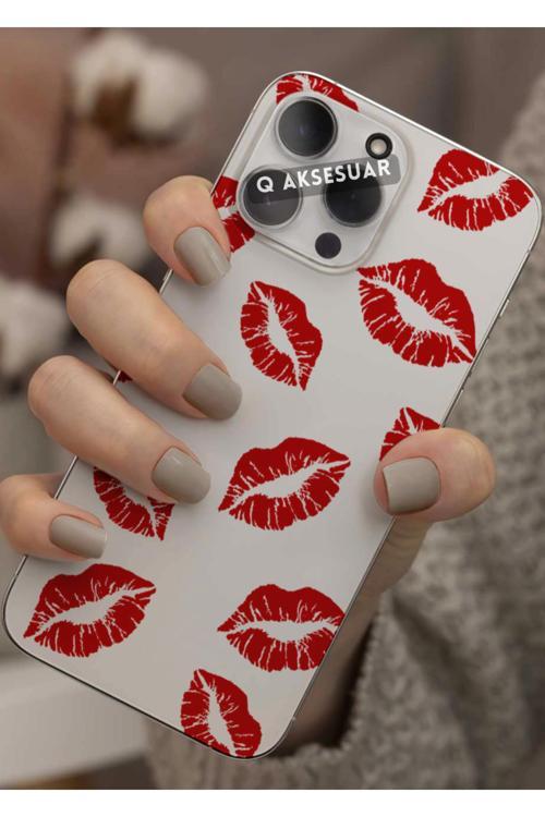 Poco F4 Uyumlu Dudak Tasarımlı Şeffaf Telefon Kılıfı Kapak Case