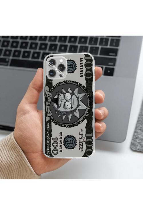 Poco F4 Uyumlu Rick And Morty Dolar Tasarımlı Premium Şeffaf Telefon Kılıfı