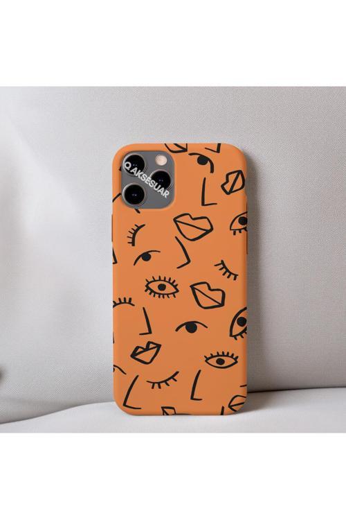 İphone 6 Plus Uyumlu İçi Kadife Dudak Desenli Tasarım Telefon Kılıfı