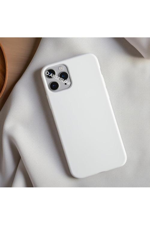 İphone Se 2.Nesil (2020) Uyumlu Içi Kadife Lansman Silikon Kılıf Yumuşak Doku Hissi Kapak